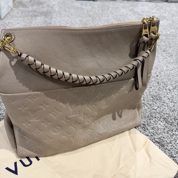 Louis Vuitton Empreinte Maida Hobo Tourterelle Leather Bag Purse, Turtle Dove - Picture 4 of 16